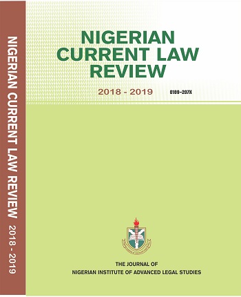 Nigerian Current Law Review 2018-2019